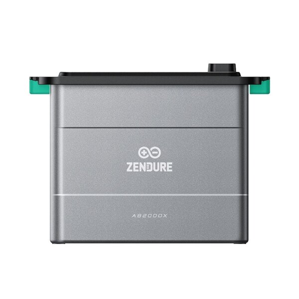 Zendure AB2000X Batterie in silbergrau mit Logo Zendure