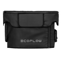 Schwarze Schutztasche mit Logo Ecoflow