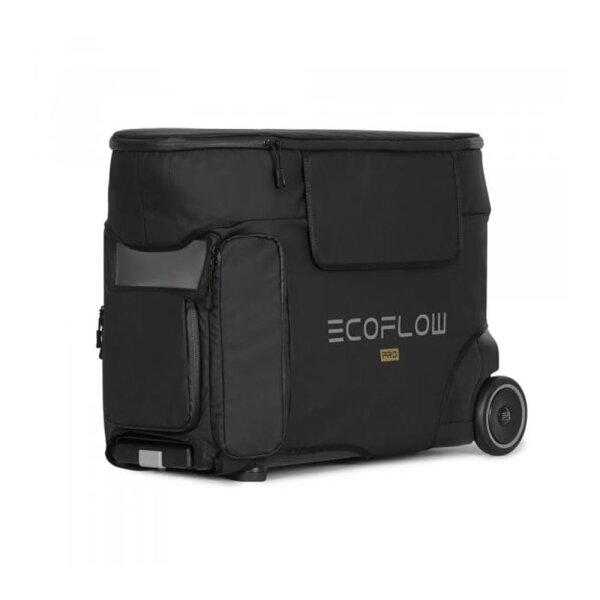 Eine schwarze Schutztasche für die Powersation von Ecoflow