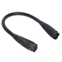 Schwarzes Adapterkabel von Delta Pro zum Zusatzakku