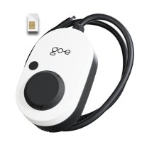 Weiße Gemini 2.0 Wallbox mit schwarzem Kabel und...